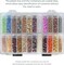 The Beadsmith Plastic Storage Box – 6.25″ L × 4.2″ W × 1.5″ H Clear Box w/ 24 Flip-Top Containers, Works for Storing Diamond Art Accessories, or as Nail Art or Craft Storage, or Other Small Parts